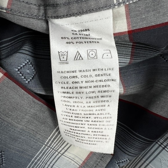 PENDLETON Shirt Mens Small Gray Plaid Frontier Western Pearl Snap Long Sleeve - Picture 10 of 12